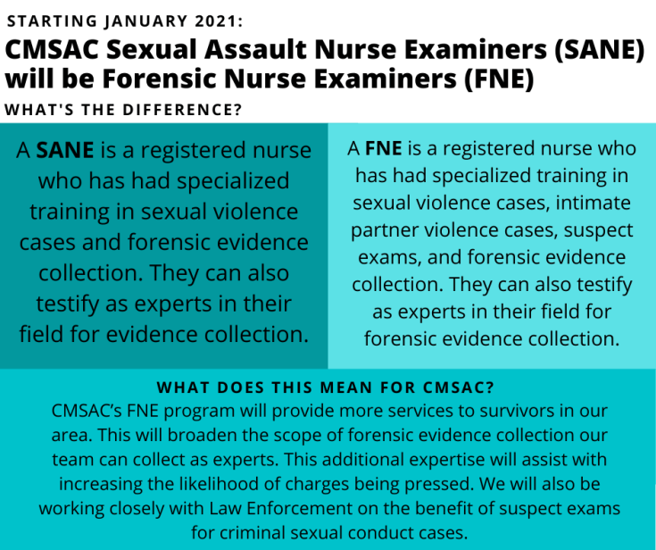 Sane Program FNE (Forensic Nurse Examiner) Program – Central MN Sexual Assault Center